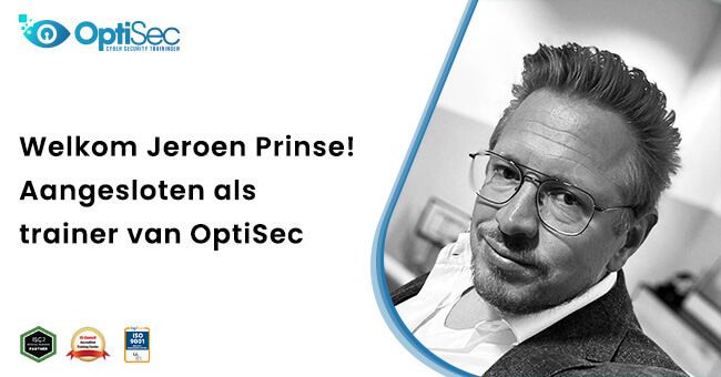 Jeroen Prinse als cybersecuitytrainer bij OptiSec