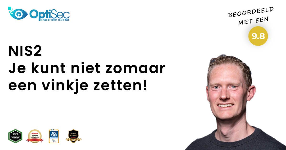 NIS2 - je kunt niet zomaar een vinkje zetten